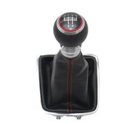 HBKYGH Copertura Del Cambio Per Auto Per Golf Plus 2005 2006 2007 2008 2009 2010 2011 2012 2013 2014 5 Velocità Manuale Per Pomello Della Leva Del Cambio(Red)