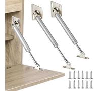 HBL' Confezione da 2 puntoni a gas da 100 N/10 kg, per coperchio a ribalta verso il basso lentamente, come armadio scrivania o soppalco