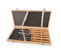 HBM 6 Pezzi Set di Sculture in Legno Professionale HSS