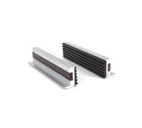 HBM Alluminio Supporti con Gomma per Maggiore Grip 125 mm