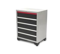 HBM Armadio portautensili professionale deluxe a 5 cassetti per arredamento da officina