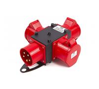 HBM Blocco di distribuzione a 3 vie 400 Volt 32 Ampere