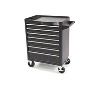 HBM carrello porta attrezzi con 7 cassetti, 66 cm, nero