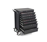 HBM carrello porta attrezzi deluxe completo, 283 pezzi, nero