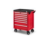 HBM carrello porta-utensili completo, 154 pezzi, rosso