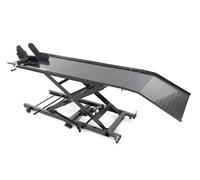 HBM Piattaforma elevatrice per moto da 450 kg - piattaforma idraulica, regolabile, antiscivolo