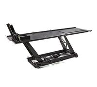 HBM ponte sollevatore per moto 220 x 67 cm, idraulico, nero