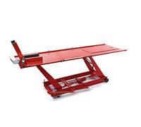 HBM ponte sollevatore per moto 220 x 67 cm, idraulico, rosso