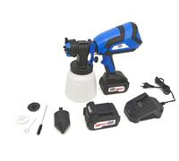 HBM Spruzzatore di vernice elettrico portatile 20 Volt 4.0AH con 2 batterie con serbatoio da 1000 ML