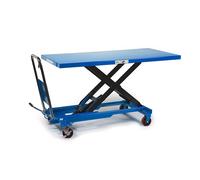 HBM Tavolo da lavoro mobile / tavolo di sollevamento grande 500 kg, blu