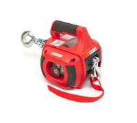 HBM Verricello e paranco portatile azionato da trapano, 225 kg, rosso