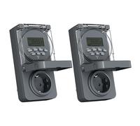 HBN 2 timer digitale settimanale, presa timer per esterni, IP44