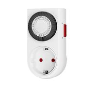 HBN Timer Meccanico Giornaliero Timer Analogico Presa Timer per Interni Programma 24 Ore 1 Pezzo