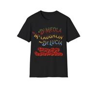 HBNfrd888 al di Meola John Mclaughin Paco De Lucia T-Shirt Black L