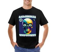 HBNxdrf689 Bad-Choices-Good-Stories-T-Shirt Black M