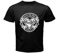 HBNxdrf689 Bouncing Souls Rocker Heart Punk T-Shirt Black XL