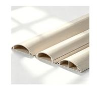 HBOOMOEM Canalina Passacavi Calpestabile, Passacavi Calpestabile, Autoadesivo, con Design per Il Passaggio Interno Dei Cavi; Adatto a Prolunghe E Vari Tipi di Fili.(White Wood Grain,No. 5-5m)