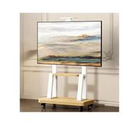 HBOOMOEM Carrello Staffa Porta Mobile Supporto Tv，Tv Portatile Con Piedistallo Con Ruote，Installazione A Pavimento, Adatta A Soggiorni, Camere Da Letto E Sale Conferenze.(A 32-70in)