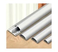 HBOOMOEM Passacavi Pavimento, Canaline per Cavi Elettrici, Presenta Un Design Semicircolare, Adatto All'Utilizzo Su Scrivanie, Battiscopa, Pavimenti e Altro Ancora.(No. 8,1M)