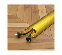 HBOOMOEM Passacavi Pavimento，Copricavo Pavimento，Facile da installare, previene efficacemente i rischi di inciampo ed è adatto sia al montaggio a parete che a pavimento.(Gold,No. 5-3m)