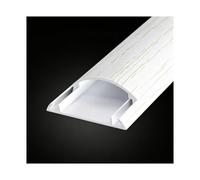 HBOOMOEM Passacavi Pavimento, Copricavo Pavimento, Offre una semplice organizzazione e occultamento dei cavi, adatto sia agli ambienti domestici che a quelli d'ufficio.(White Wood Grain,No. 3-3m)