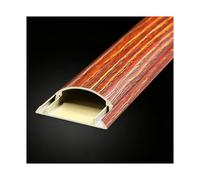 HBOOMOEM Passacavi Pavimento, Copricavo Pavimento, Offre una semplice organizzazione e occultamento dei cavi, adatto sia agli ambienti domestici che a quelli d'ufficio.(Mahogany Wood Grain,No. 5-1m)