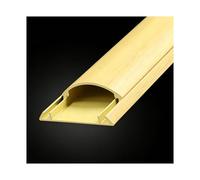 HBOOMOEM Passacavi Pavimento, Copricavo Pavimento, Offre una semplice organizzazione e occultamento dei cavi, adatto sia agli ambienti domestici che a quelli d'ufficio.(Yellow Wood Grain,No. 4-5m)