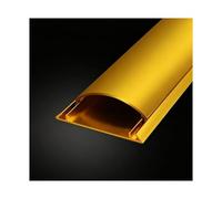 HBOOMOEM Passacavi Pavimento, Copricavo Pavimento, Offre una semplice organizzazione e occultamento dei cavi, adatto sia agli ambienti domestici che a quelli d'ufficio.(Gold,No. 5-5m)