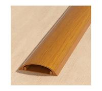 HBOOMOEM Passacavi PavimentoCanalina，Caratterizzato da un design semicircolare, è adatto all'utilizzo su scrivanie, pareti, battiscopa, pavimenti e altro ancora.(Walnut Grain,No. 5-5m)