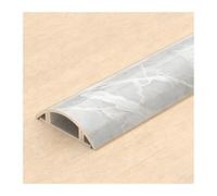 HBOOMOEM Passacavi PavimentoCanalina，Caratterizzato da un design semicircolare, è adatto all'utilizzo su scrivanie, pareti, battiscopa, pavimenti e altro ancora.(Marble Grain,No. 5-3m)