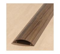 HBOOMOEM Passacavi PavimentoCanalina，Caratterizzato da un design semicircolare, è adatto all'utilizzo su scrivanie, pareti, battiscopa, pavimenti e altro ancora.(Oak Grain,No. 5-5m)