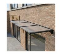HBOOMOEM Pensilina per Porta D'Ingresso，Tettoia per Esterno Moderna，Parapioggia Tettoia Tenda da Veranda，Offre una protezione completa per portici, patii e terrazze.(120 * 250cm/47.2 * 98.4in)