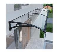 HBOOMOEM Pensilina Tettoia per Porta Anteriore，Tendalino per Finestra con Grande del Lavandino，Facile da Installare, Adatto A Garage, Balconi, Finestre E Case.(60cm/24in*120cm/47in)