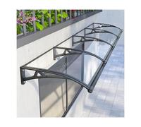 HBOOMOEM Pensilina Tettoia per Porta，Riparo per Porta D'Ingresso con Grande Lavandino，Facile da Installare, Adatto A Finestre da Tetto, Terrazze, Portici E Garage.(60cm/24in*280cm/110in)