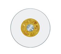 HBOOMOEM Piatto Girevole In Vetro Temperato，Vassoio Da Portata Girevole A 360°，Grazie Alla Base Silenziosa, è Adatto Per Banchetti, Feste E Riunioni Di Famiglia.(B,90CM/35.4in)