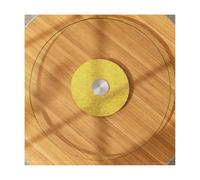 HBOOMOEM Piatto Girevole In Vetro Temperato，Vassoio Da Portata Rotondo Lazy Susan，è Dotato Di Una Base In Lega Di Alluminio, Ruota Senza Intoppi Ed è Comodo E Pratico.(C,90CM/35.4in)