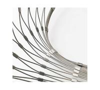 HBOOMOEM Rete Da Giardino In Acciaio Inossidabile 304，Maglia Flessibile Della Balaustra Cavo，Adatto Per Balconi, Scale, Giardini, Reti Di Recinzione E Reti Anticaduta.(25 * 0.7m/82.1 * 2.2ft)