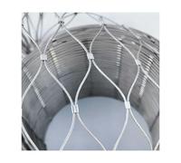 HBOOMOEM Rete Da Giardino In Acciaio Inossidabile 304，Maglia Flessibile Della Balaustra Cavo，Adatto Per Scale A Ponte, Balconi, Reti Anticaduta E Recinzioni Da Giardino.(15 * 2.5m/49.2 * 8.2ft)