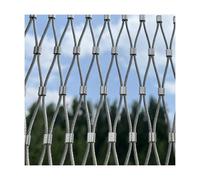 HBOOMOEM Rete In Corda Di Acciaio Inossidabile，Maglia Flessibile Della Balaustra Del Cavo，Adatto Per Scale A Ponte, Reti Anticaduta E Reti Per Recinzioni Da Giardino.(25 * 1m/82.1 * 3.2ft)