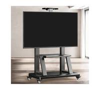 HBOOMOEM Supporto Tv Da Pavimento Per Schermi，Tv Portatile Con Piedistallo Con Ruote，Altezza Porta Tv Da Terra，Adatto A Soggiorni, Uffici, Spazi Esterni E Altri Luoghi.(A 50-110in)