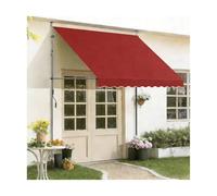 HBOOMOEM Tenda Balcone Esterno，Tende Da Sole A Bracci Estensibili，Impermeabile E Resistente Ai Raggi Uv, Adatto Per Ingressi, Balconi, Grondaie E Luoghi Esterni.(Burgundy,350CM/137.8in)