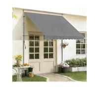 HBOOMOEM Tenda Balcone Esterno，Tende Da Sole A Bracci Estensibili，Impermeabile E Resistente Ai Raggi Uv, Adatto Per Ingressi, Balconi, Grondaie E Luoghi Esterni.(Dark gray,400CM/157.5in)