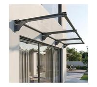 HBOOMOEM Tettoia for Esterno，Pensilina Tettoia for Esterno Moderna，Tettuccio Parapioggia，Facile Da Installare, Adatto for Portici, Patii E Ingressi Su Terrazze.(40 * 110cm/15.7 * 43in)