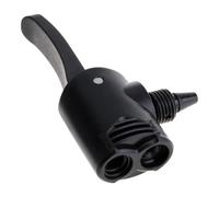 HBPYOLW Accessori for gonfiaggio da Ciclismo, Adattatore for ugello for Pompa for Pneumatici for Bicicletta, 2 Pezzi a Doppia Testa