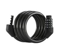 HBPYOLW Lucchetto Portatile in Acciaio con codice a 4 cifre da 120 cm for Accessori da Ciclismo for Scooter elettrici(Transparent Black)