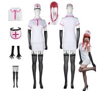 HBQC Anime IlChainsaw Man Costume Makima del gioco di ruolo Costume completo per adulti per feste di Halloween, mostre di fumetti e congressi di anime