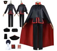 HBQC Anime Oilet-bound Hanako-kun Set Completo Di Parrucche Per Il Gioco Di Ruolo Uniformi Cosplay Sofisticate Per Feste Di Natale, Halloween E Fumetti