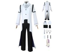 HBQC Costumi di gioco di ruolo anime Bungo Stray Dogs' SigmacospIay Set completo di abiti per parrucche Costumi per adulti Costumi per feste di carnevale di Halloween