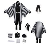 HBQC Costumi di gioco di ruolo anime Demon Slayer'Iguro Obanai CospIay Costume Parrucca Completa Costume Adulto Costume Festa Carnevale di Halloween