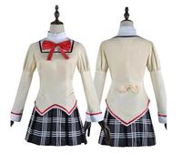 HBQC Costumi di gioco di ruolo anime Magical Girl Kaname Madoka cosplay Set completo di abiti per parrucche - Costumi per adulti e feste di Halloween